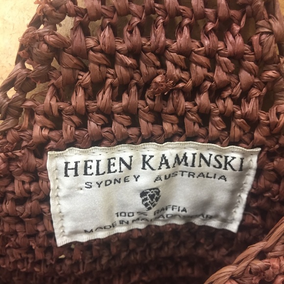 Helen Kaminski 2 tone Australian raffia bucket bag - Picture 3 of 5